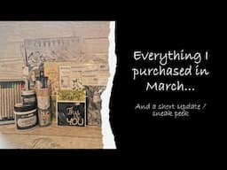crafty shopping haul & short update - sneak peek