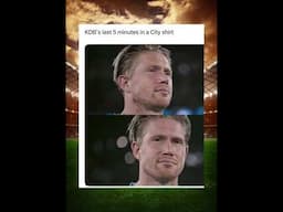 All good things must come an end #kdb #mancity