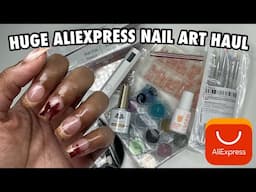 Huge AliExpress Nail Art Haul | Affordable Nail Supplies | Flashy Lamp, Gel Polish, Nail Tips, Etc.