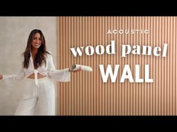 How I Built this Trendy Modern Accent Wall with NO Experience | Easy Wood Panel DIY