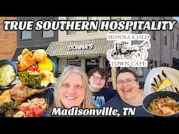 WE FOUND THE BEST HIDDEN GEM IN TENNESSEE! DONNAS OLD TOWN CAFE IN MADISONVILLE!