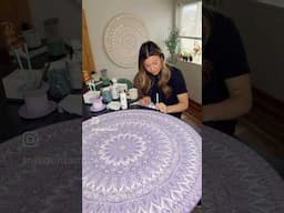 Painting a 36” purple mandala 💜✨