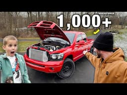 Surprising my 4 year old with a 1000+HP Cummins!