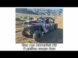 StarKnightMT 8 gallon cargo box for the Can Am Maverick X3 SXS