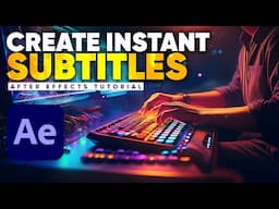 EASY After Effects Subtitle Trick You Can Use NOW