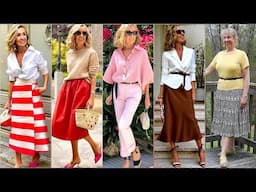 Vintage Clothing for women over 50 | Business Outfits Fashion 2025 | Casual Outfits Fashion