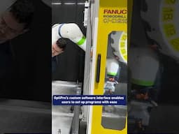 Mobile #collaborative #machinetending to maximize machine tool efficiency #shorts #automation #fanuc