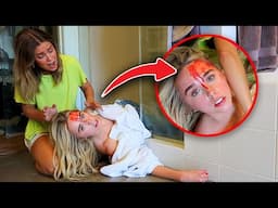 I CRACKED MY HEAD OPEN PRANK ON MY SISTER!!