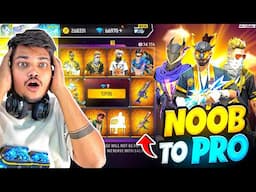 FREE FIRE NOOB TO PRO 2.0 LUCKIEST ID POOR TO ULTRA RICH IN 20,000💎 -GARENA FREE FIRE