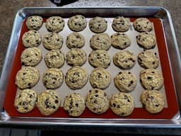 Homemade Miniature Chocolate Chip Cookies