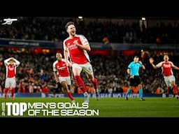 GOALS GALORE! 💥  | TOP MEN'S GOALS OF THE 2024/25 SEASON | Rice, Saka, Calafiori and many more!