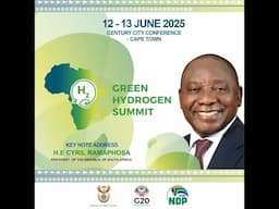 President Cyril Ramaphosa delivers a Keynote at the Green Hydrogen Summit.