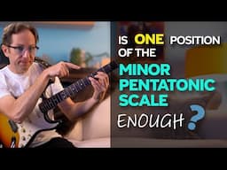 Is ONE position of the Minor Pentatonic scale enough?  Use notes sparingly - Guitar Lesson - EP608