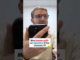 Mon ÉNORME gaffe au répondeur d'une émission TV 😭