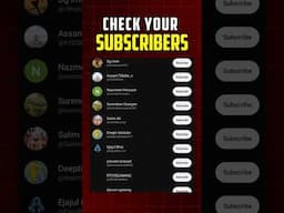 check your youtube subscribers #subscribers #subscribe #youtubetips #youtube #shorts