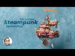 Victorian Steampunk Odyssey | Dream Catcher Spaceship Wooden Model Kit | Intricate DIY Craft