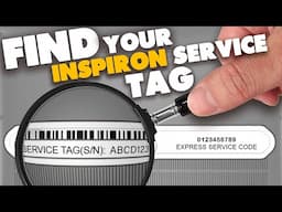 How to find your Dell Inspiron Laptop Service Tag
