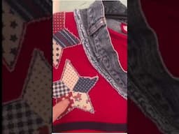 Upcycled Patriotic T-Shirt: Unique Style with a Sustainable Twist!