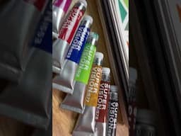 40%coupon in full video description! SUPERVISION 48 8ml tubes #watercolor #swatching #unboxing #art