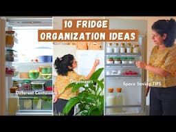 10 Smart Fridge Organization Ideas 🌸🏡 | How to Store Everything Neatly & Efficiently