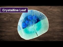 Leaf Bowl with Stunning Crystalline Glaze Effects