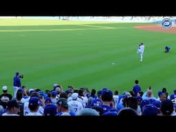 Dodgers pregame: Shohei Ohtani starts warmup routine before first start of 2025 (大谷翔平、ウォームアップ開始)