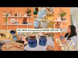 MY NEW LIVING ROOM HOME DECOR || NEW Kitchen Products Shopping Haul IKEA India & Dining Room Tour