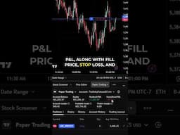 Track Open P&L in Real Time on TradingView #tradingview #futures #trading