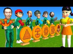 Scary Teacher 3D vs Squid Game Trying Dalgona Candy Shape with Hammer Level Max Challenge Who's Boss