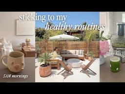 5am morning routine: healthy habits to be disciplined, tips to get up early, workout! 🌱