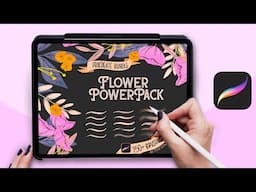 Drawing Florals in Procreate Using Flower PowerPack Brushes