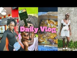 Daily Vlog🌸: New Piercing 👃+ Hair + Errands + Happy Fries
