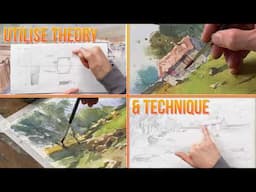 Building in a Landscape – Pushing the Light Preview with Tom Shepherd School of Watercolour