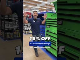 Take 15% OFF U.S. General & Yukon Tool Storage at Harbor Freight! Valid through Sunday, 6/8/25.