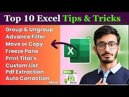 Top 10 MS Excel Tips & Tricks | MASTER Your Spreadsheets with Latest MS Excel Tricks