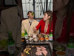 When it’s KBBQ feeding time 😅 @JustinParkOfficial @Joinwhazel #goraesoju #koreatown #soju