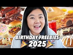 Eating ONLY the BEST FREE Birthday Food 🥳 Top 2025 Birthday Freebies You NEED to Try!