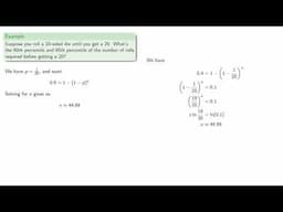 Geometric Distribution:  The Cumulative Distribution Function