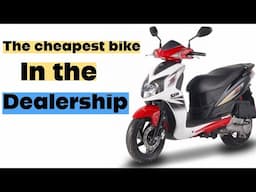The cheapest bike in the dealership.  Sym Jet 4 50cc. Perfect town bike?