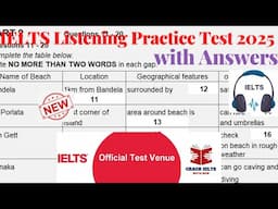 IELTS Listening Actual Test 2025 with Answers | 21.05.2025