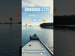 Gheenoe LT25 On Low Tide - 😮‍💨 #gheenoe #skiff #lowtide