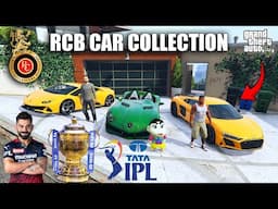 Franklin and ShinChan and BlackChan Stolen Royal Challengers Bengaluru Super cars in GTA 5 | RCB WIN
