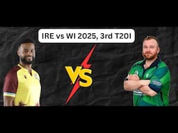 Ireland vs West Indies, 3rd T20 | IRE vs WI 3rd T20 Live Score & Commentary WI tour of Ireland 2025