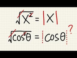 Why don't we need the absolute value when we do trig substitution?