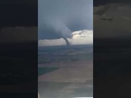 Tornado Off the Wing — Mid-Flight Chaos Caught on Camera!
