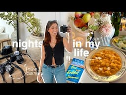 nights in my life VLOG: new camera(s), trying a new recipe & events!