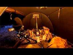 Hot tent Camping and Exploring Logging Roads