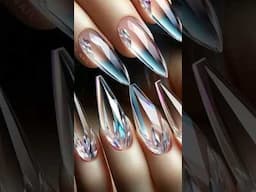 Diamond nail tips ? 😳🥹