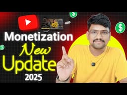 YouTube Monetization New Update 2025 Telugu  | YouTube 3 New Updates Today | YouTube Tips Telugu
