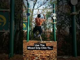 Achieve The One Arm Pullup with Mixed Grip Chinups! #onearmpullups #calisthenics